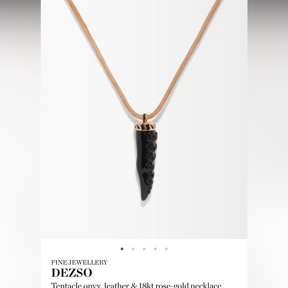 Dezso octopus tentacle pendent/charm.